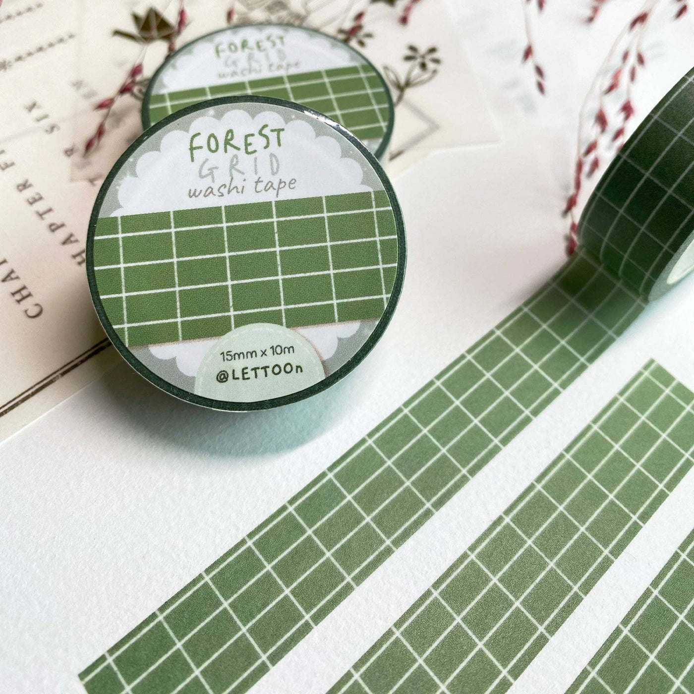Forest Grid | Washi Tape
