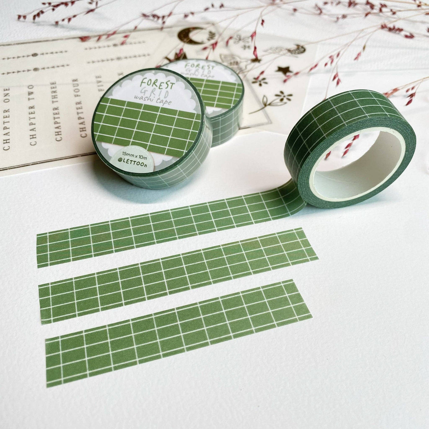 Forest Grid | Washi Tape