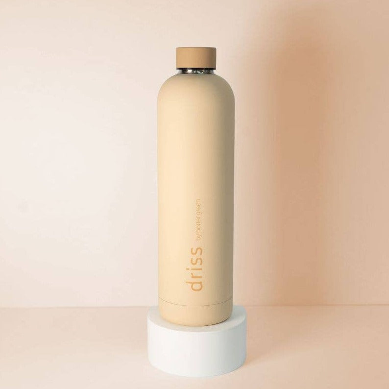 Insulated Stainless Steel Water Bottle - Wheat + Oat 1L