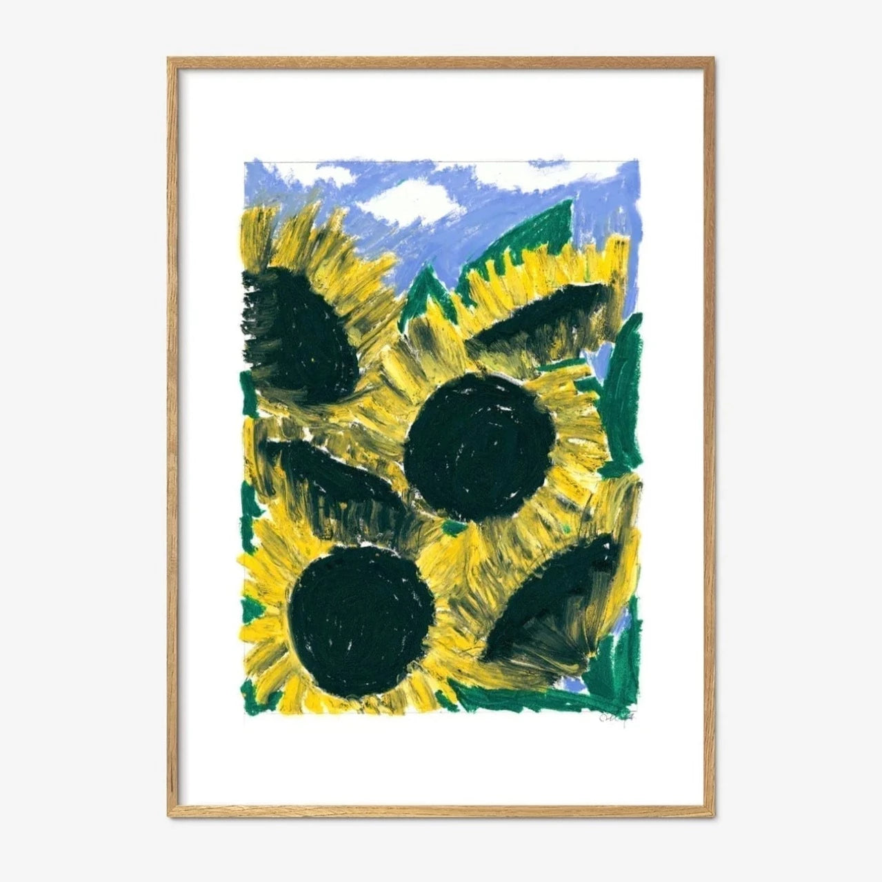Plakat - Sun and sunflowers