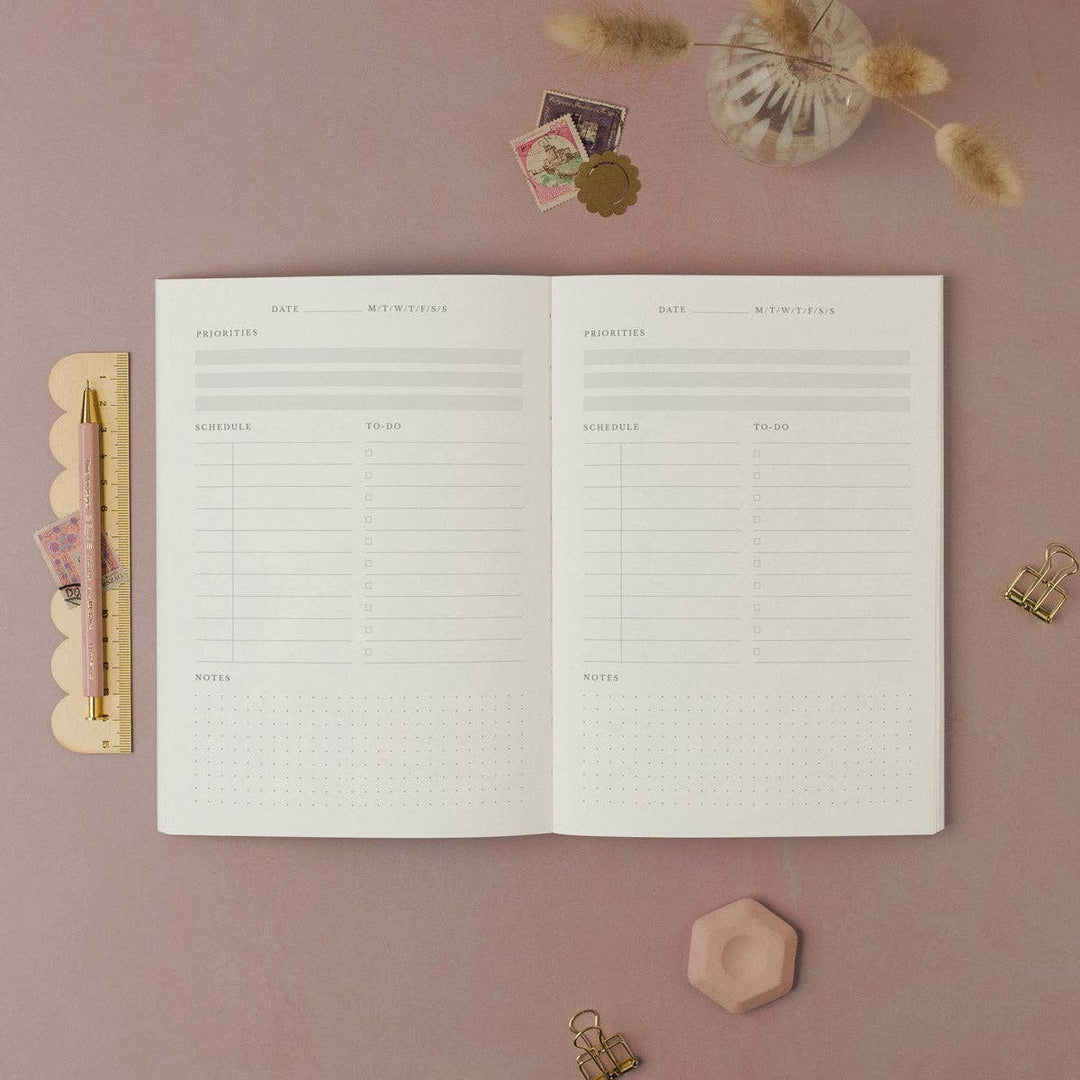 Rhythm Monochrome - Undated Daily Planner