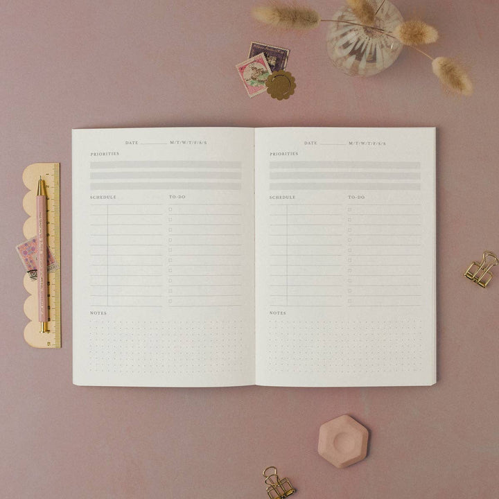 Rhythm Monochrome - Undated Daily Planner