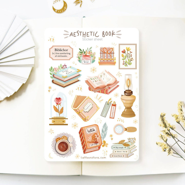 Aesthetic Book | Klistremerker