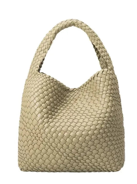 Johanna Recycled Vegan Shoulder Bag in Moss