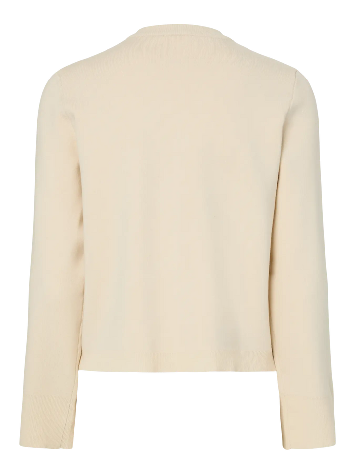 Yaselena Ls Knit Cardigan S. Noos - Birch
