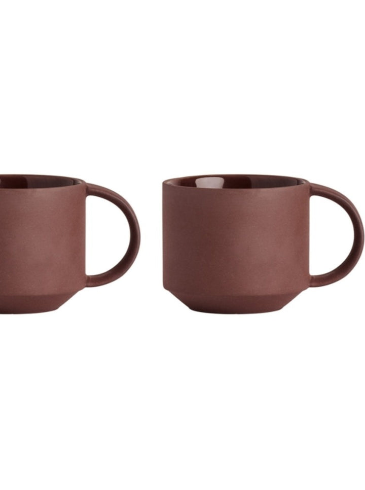 Yuka Cup - Pack of 2 - Dark Terracotta
