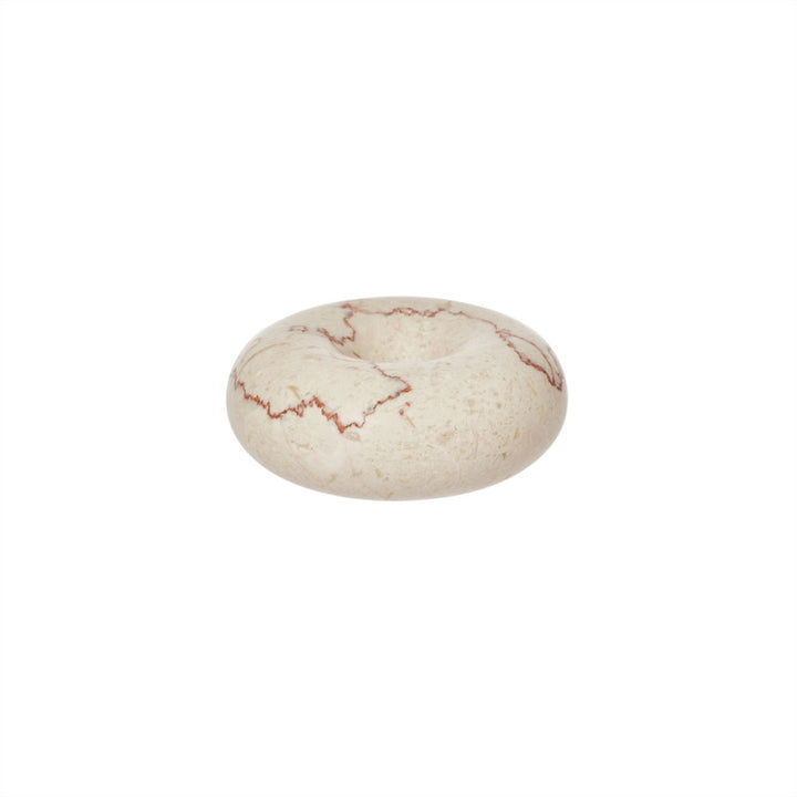 Savi Marble Lysestake - Offwhite
