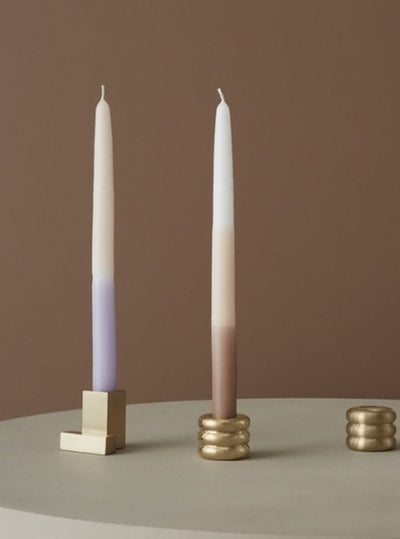 Square Solid Brass Candleholder