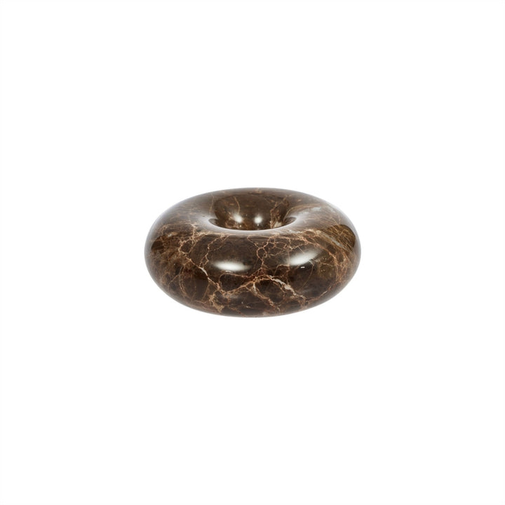 Savi Marble Lysestake - Choco