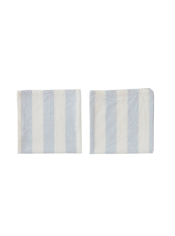 Striped Napkin 2pk - Ice Blue