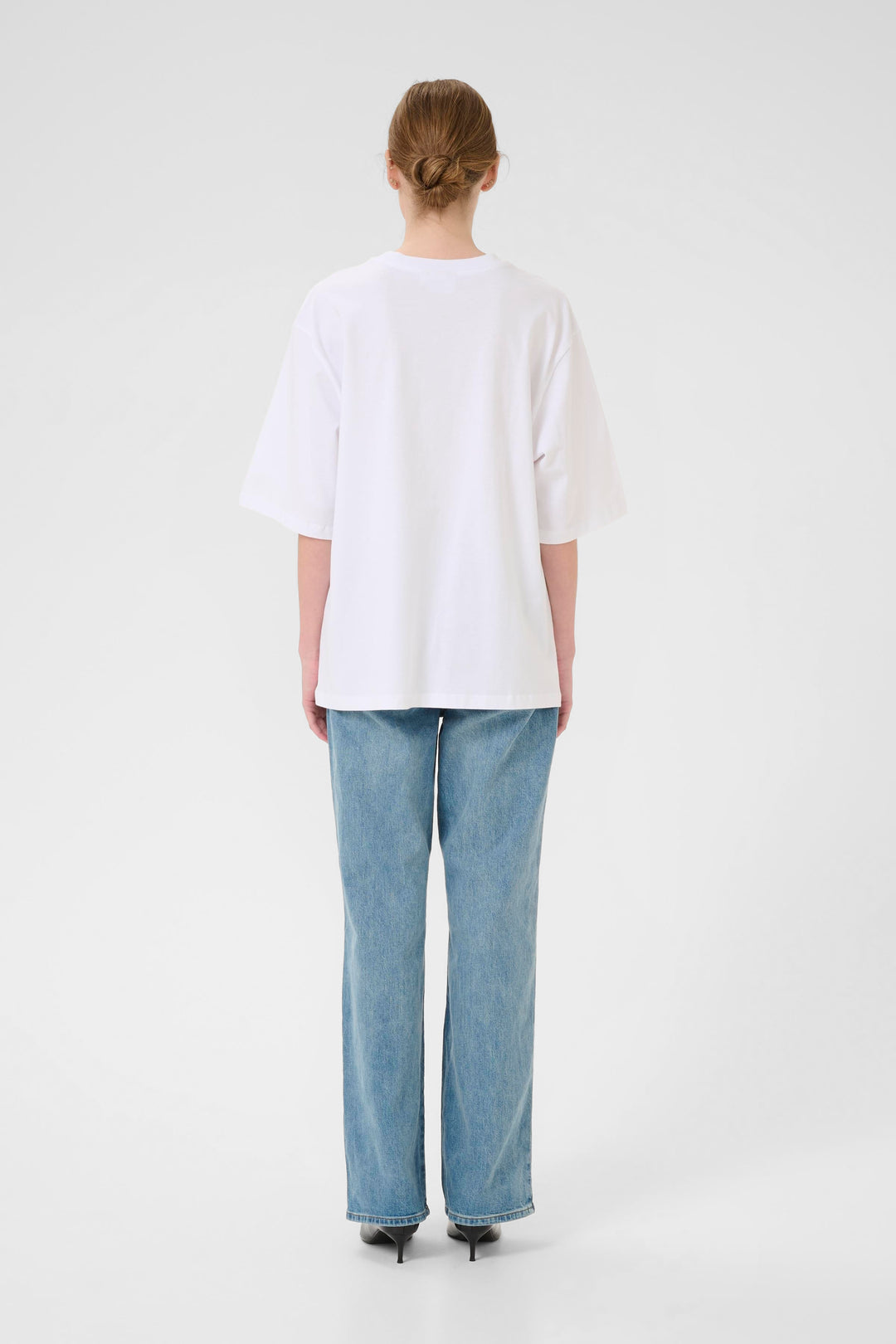 SimmaGZ emb tee - Bright White