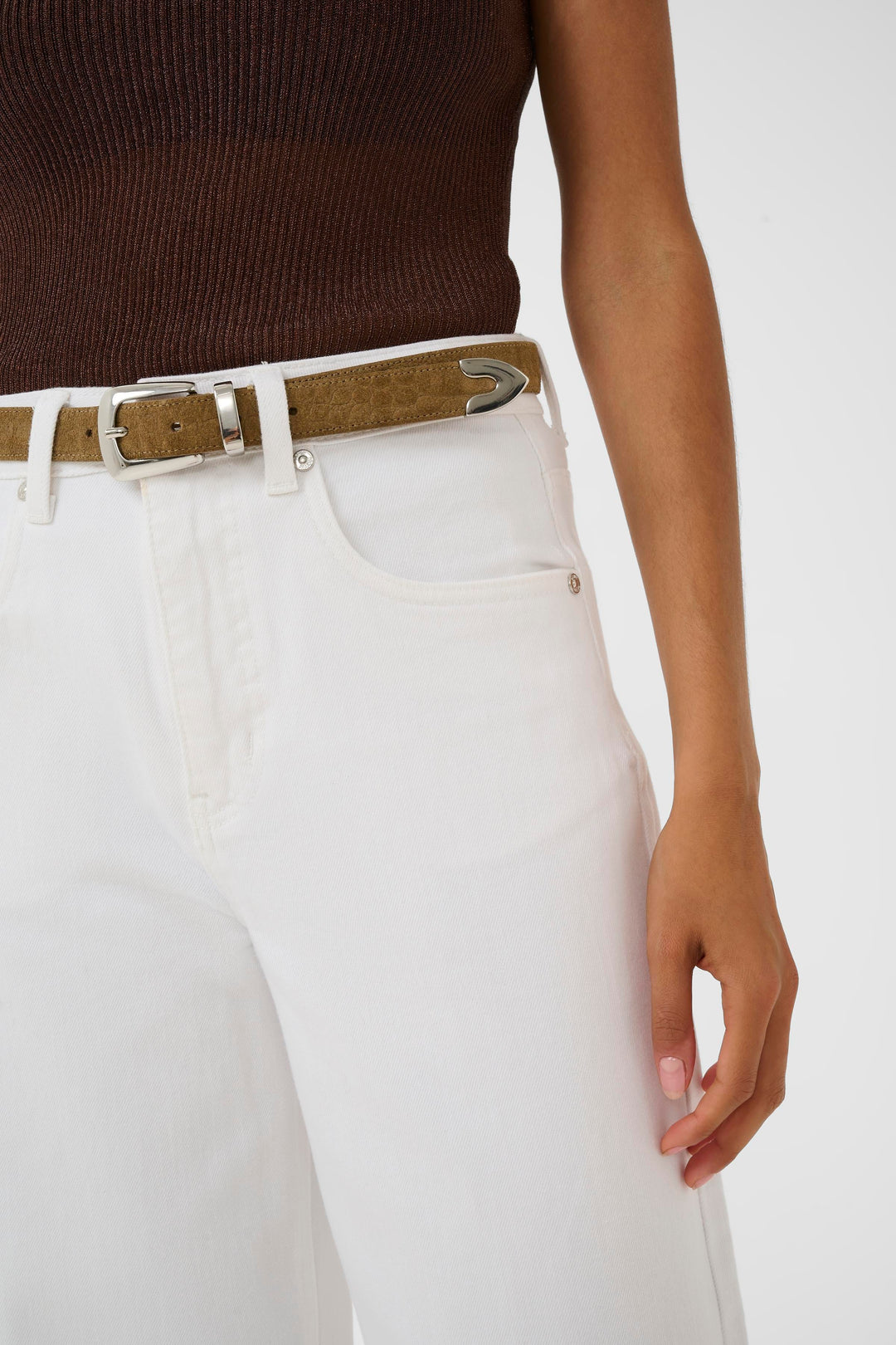GZlivia HW jeans - White wash