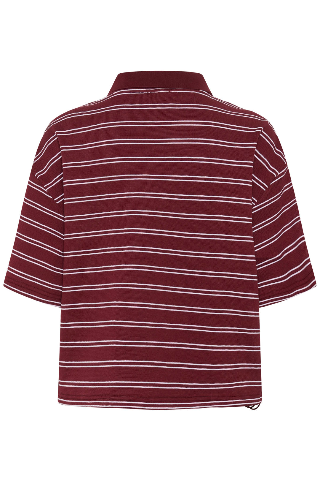 GZpilova polo tee - Cabernet striped