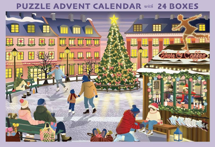 SKATE &amp; COFFEE - Puslespillkalender med 1000 brikker