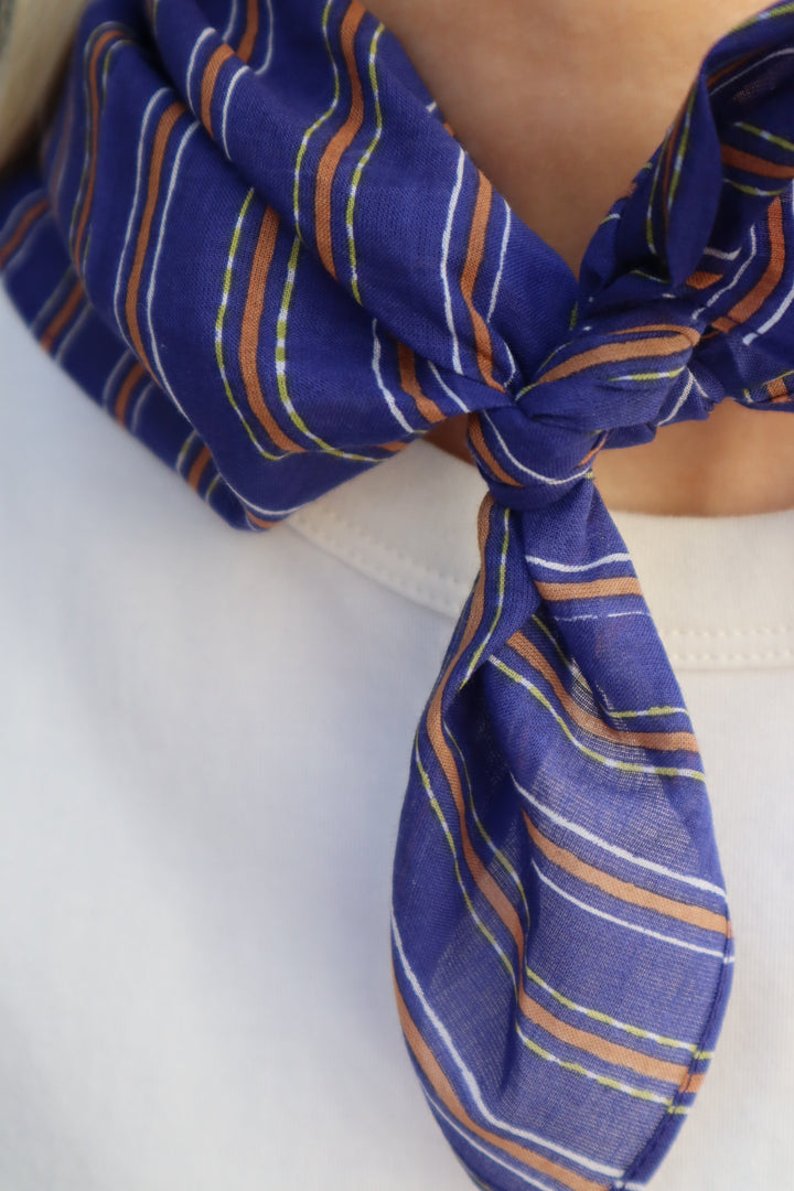 Linoa Cotta Scarf - Navy Blue