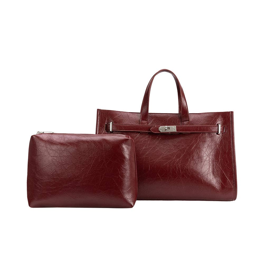 Sutton Burgundy - Tote bag