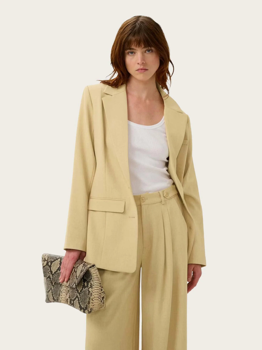 GZstacy blazer - Pale hay melange