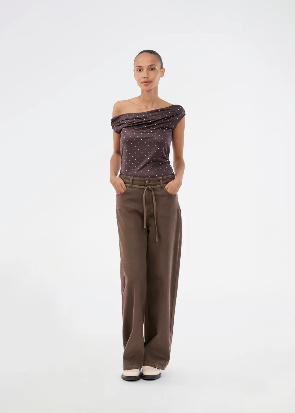 Isoldemd dye pants - Chocolate chip