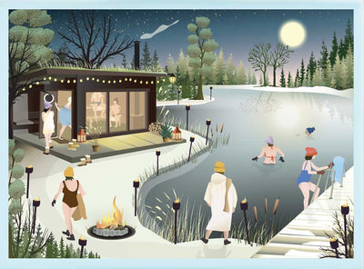 Sauna by the lake - Puslespill med 1.000 brikker