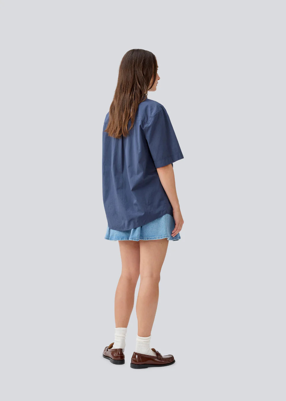 Maude MD ss Shirt - Ombre Blue