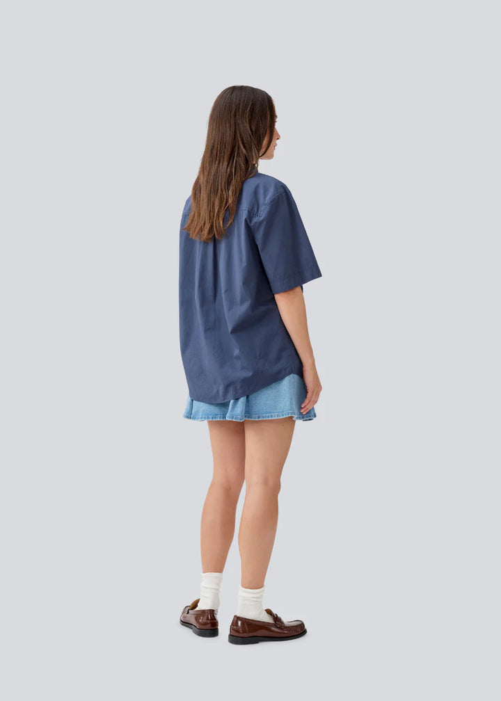 Maude MD ss Shirt - Ombre Blue