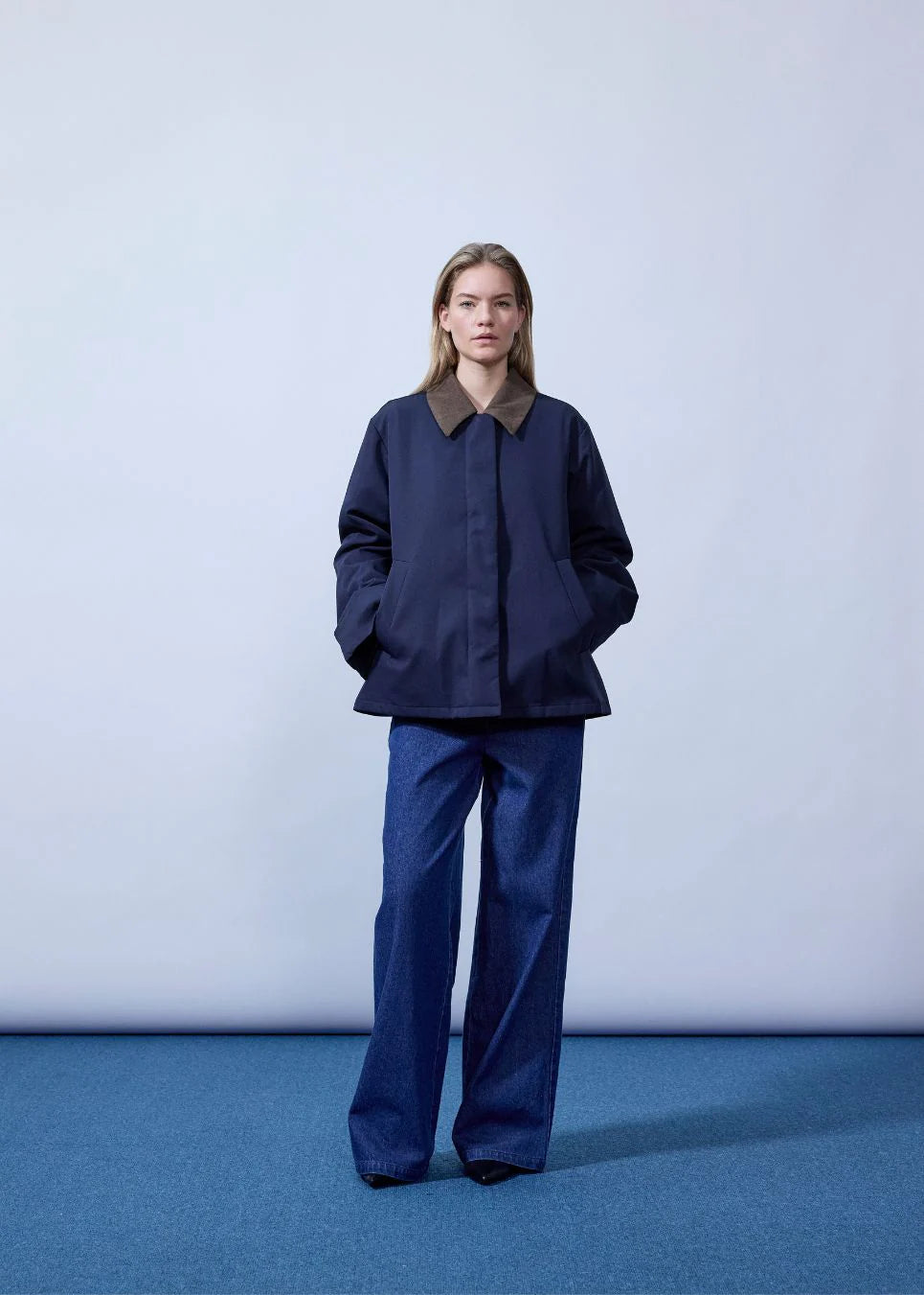 Orkidemd jacket - Navy Sky