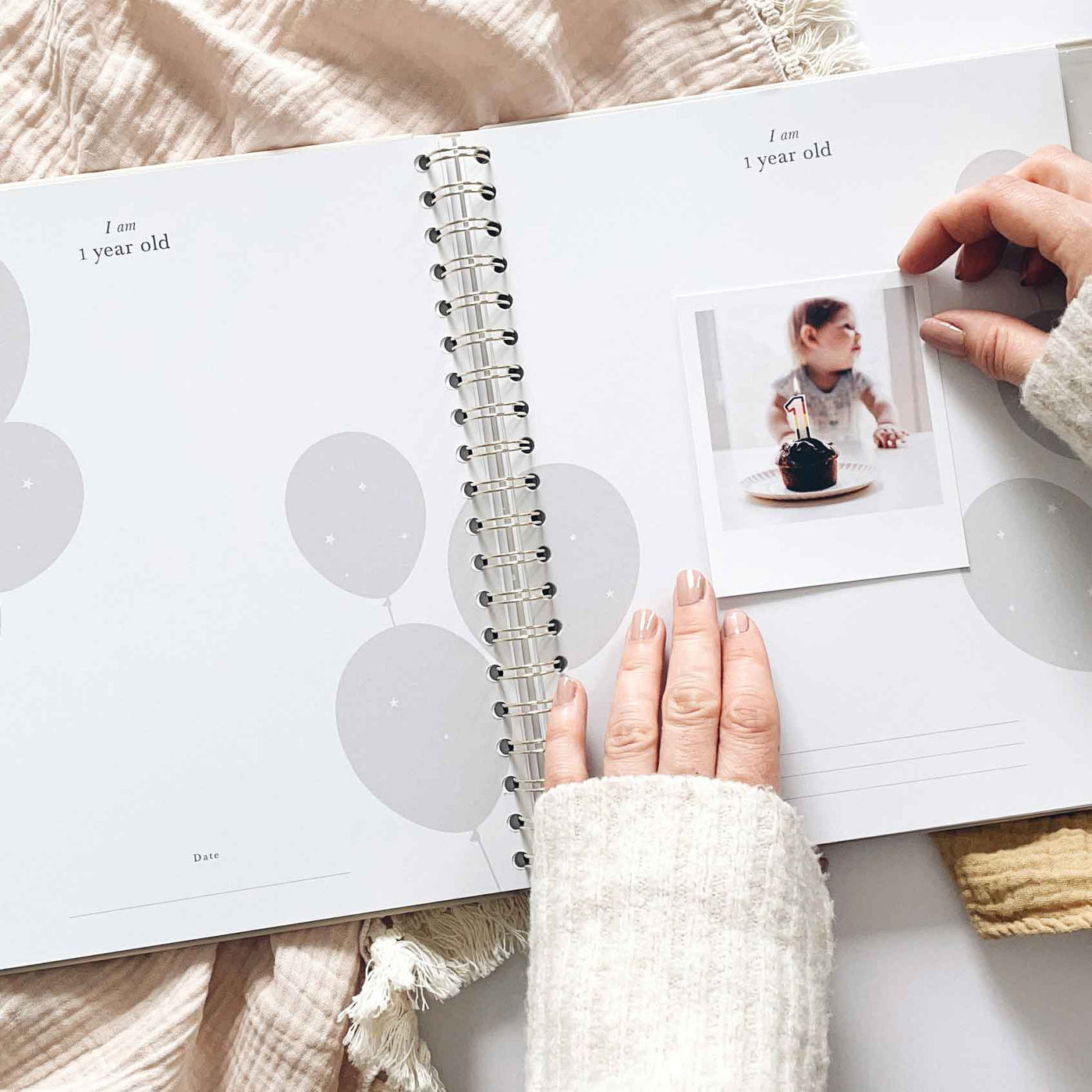 My Baby Book - Baby Memory Book - White