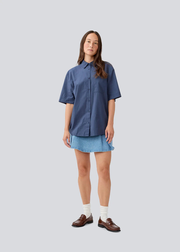 Maude MD ss Shirt - Ombre Blue