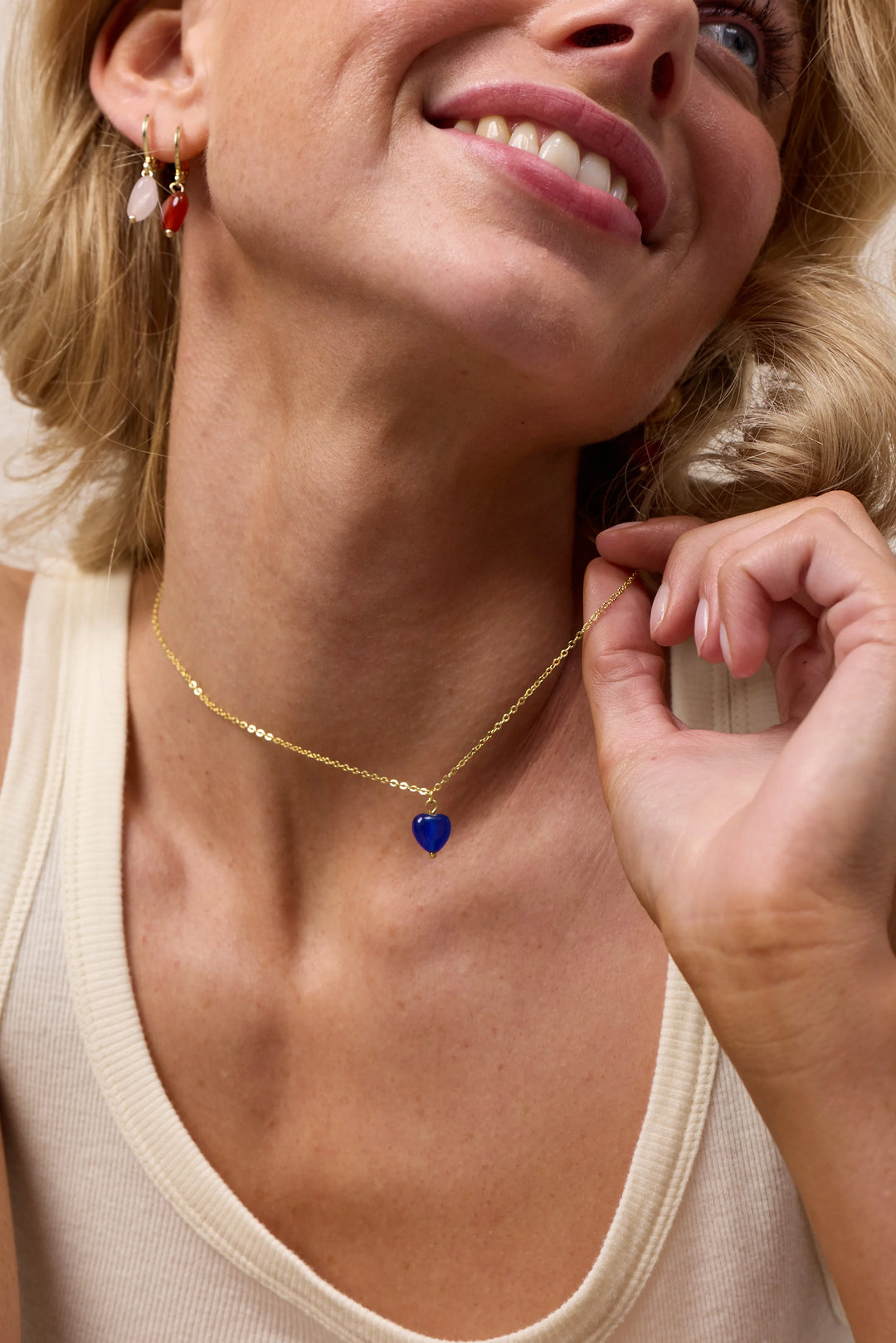 Halskjede - Alma - Lapis Lazuli Heart (Wisdom)