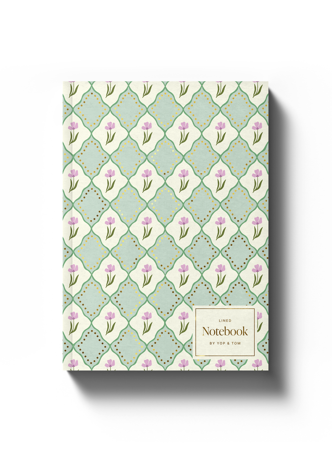 Luxe Pattern Notebook - A5 Softcover - Green