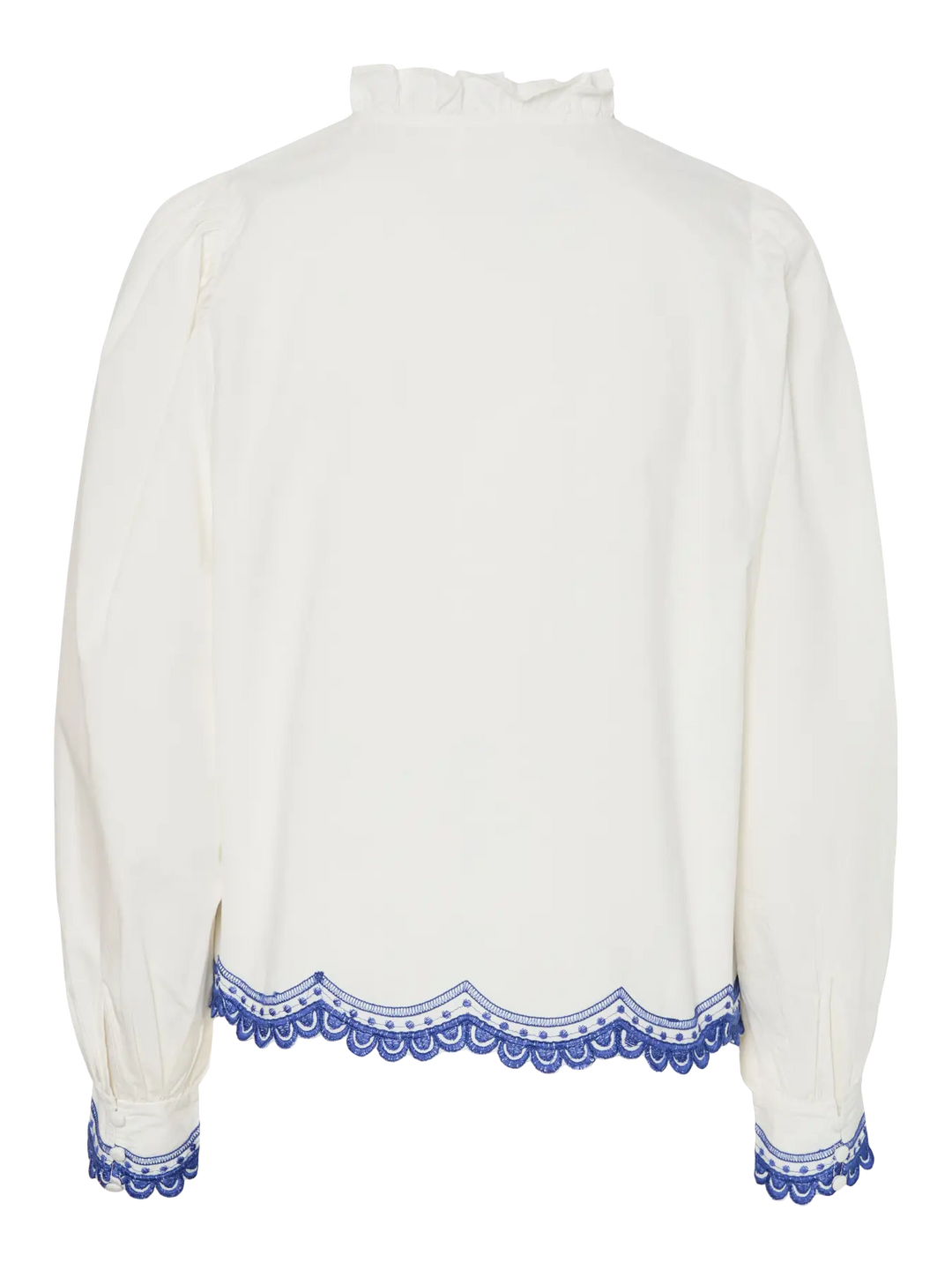 Yassonica Ls Shirt S. - Ex - Star White Dazzling Blue Emb.