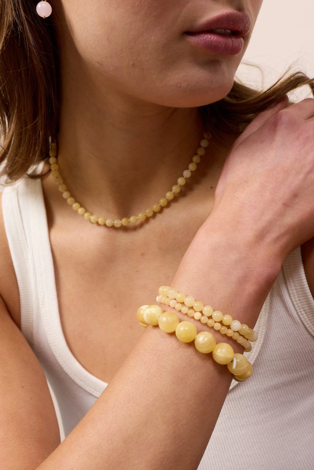 Armbånd - Petite - Yellow Jade (Well-being)