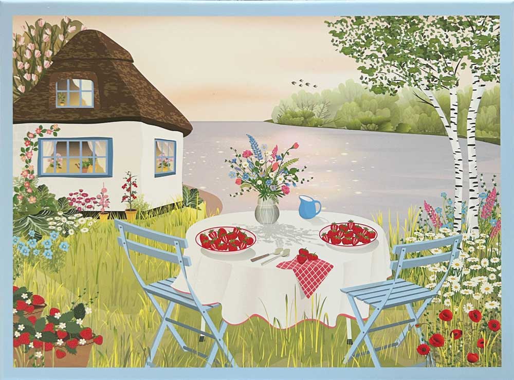 Sweet strawberries - Puslespill med 1000 brikker
