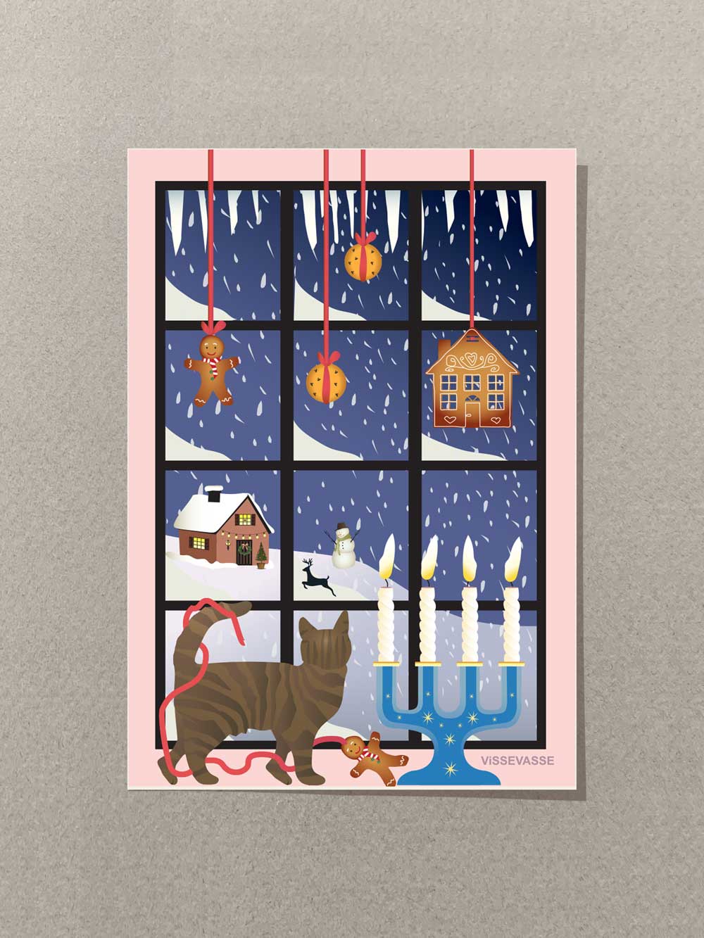 Christmas window - Lite julekort