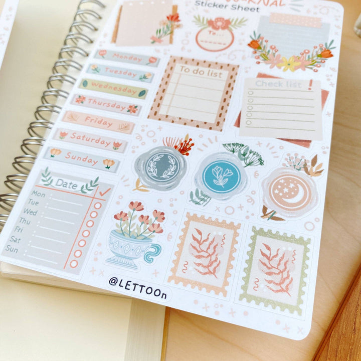 Flower - Bullet Journal Essentials | Klistremerker