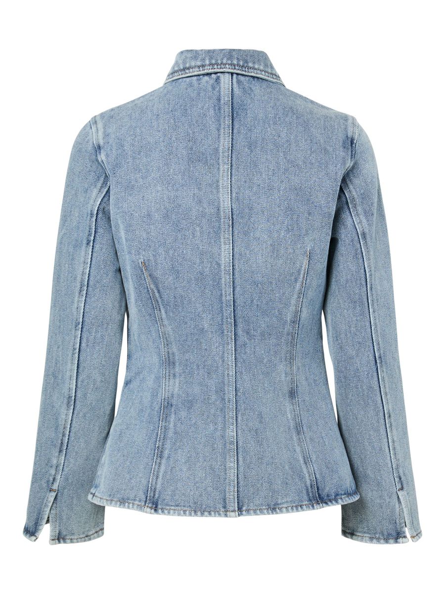 Yaslecco Ls Denim Shirt S. - Light Blue Denim