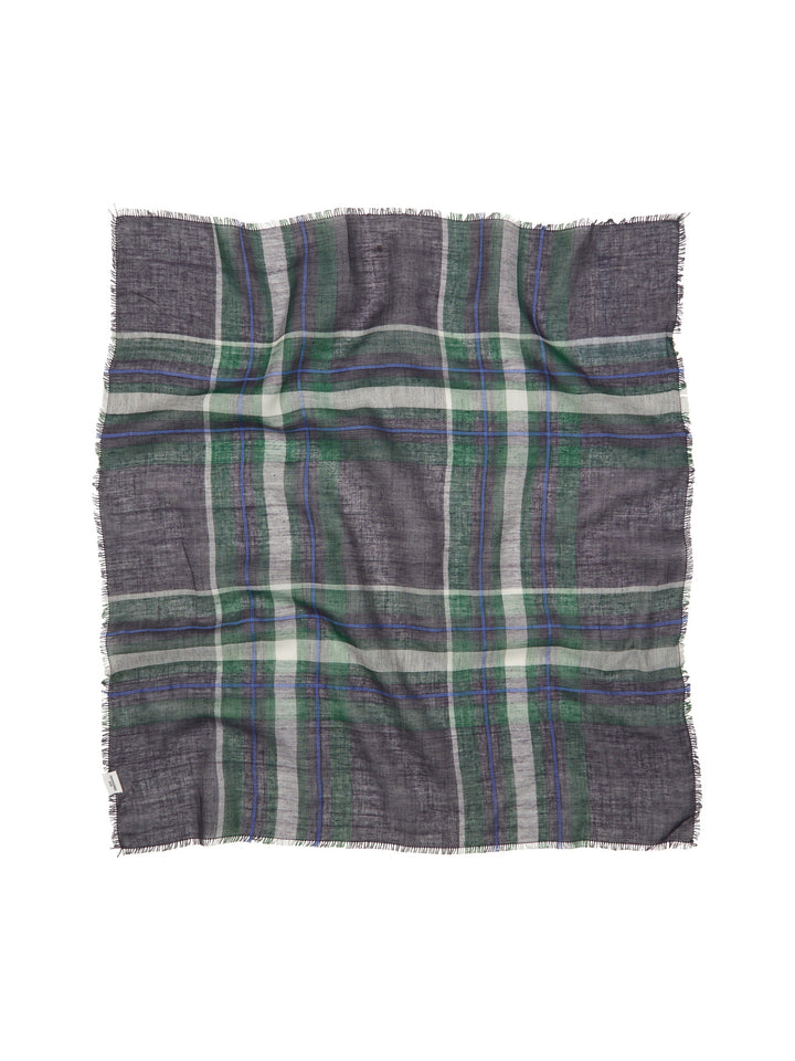 Plaidia Cowea Scarf - Naval Academy Blue