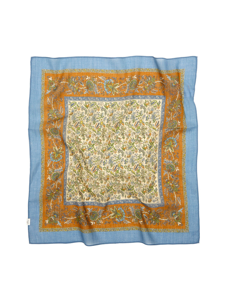 Tapisflora Cotta Scarf - Windward Blue