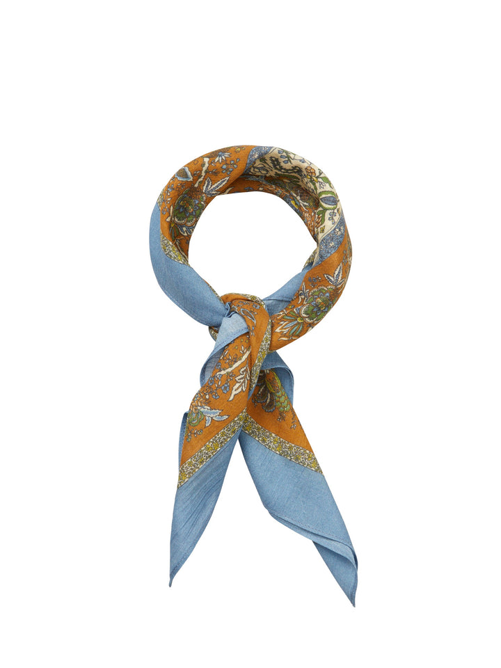 Tapisflora Cotta Scarf - Windward Blue