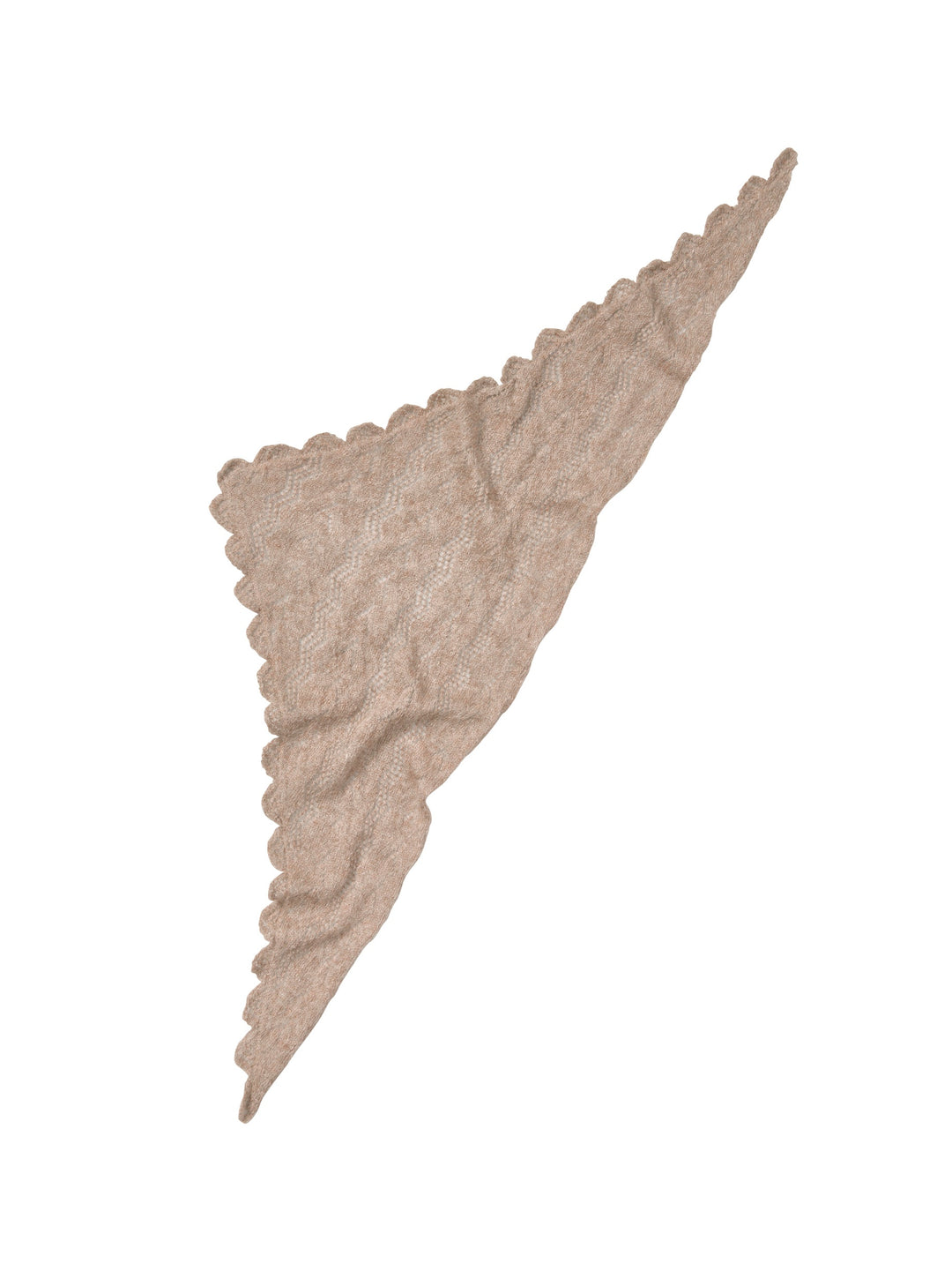 Opany Triangle Scarf - Melange Brown