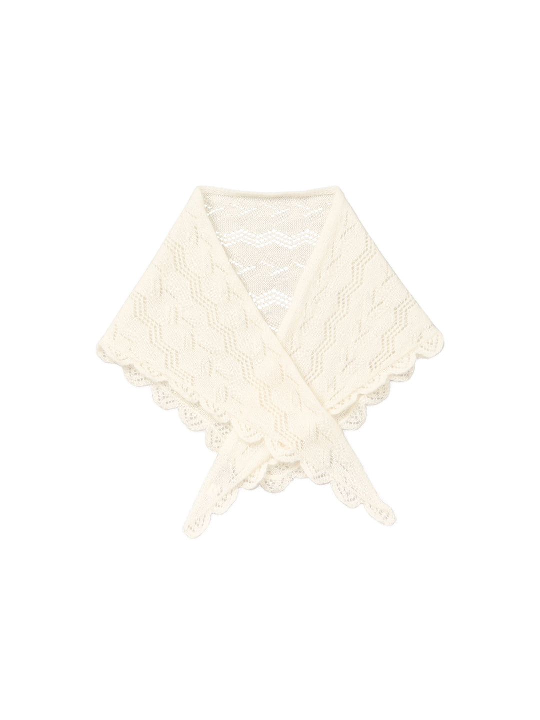 Opany Triangle Scarf - Birch White