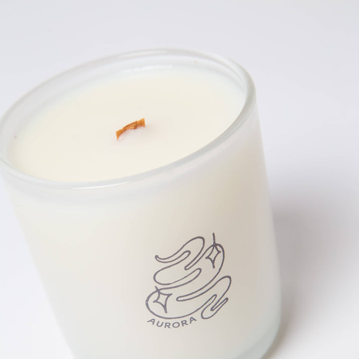 Aurora - Mahogany Teakwood &amp; Aspen - Coconut Soy Candle