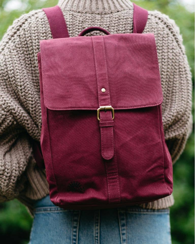 Organic Backpack - Dark green