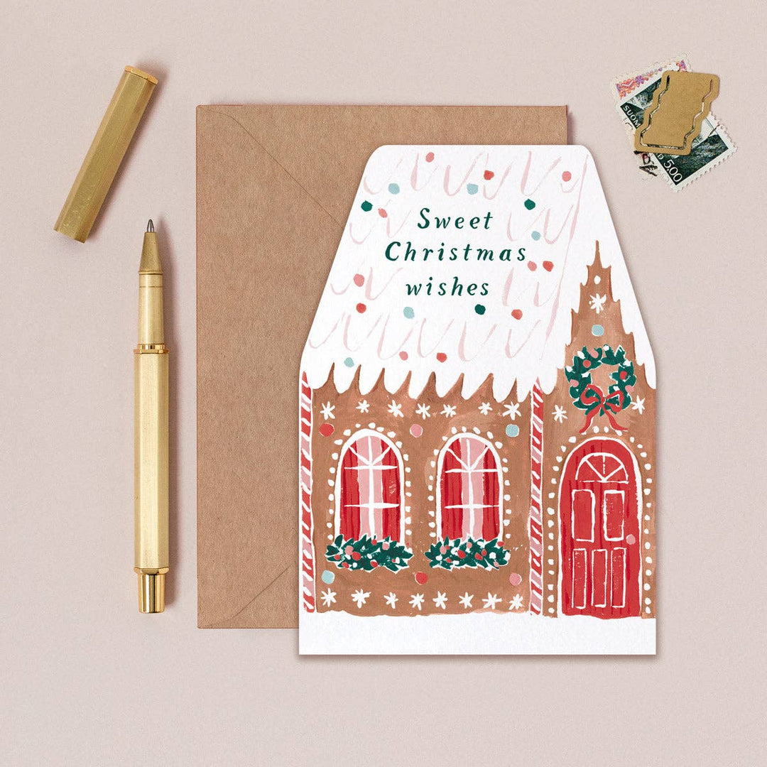 Gingerbread House - Julekort