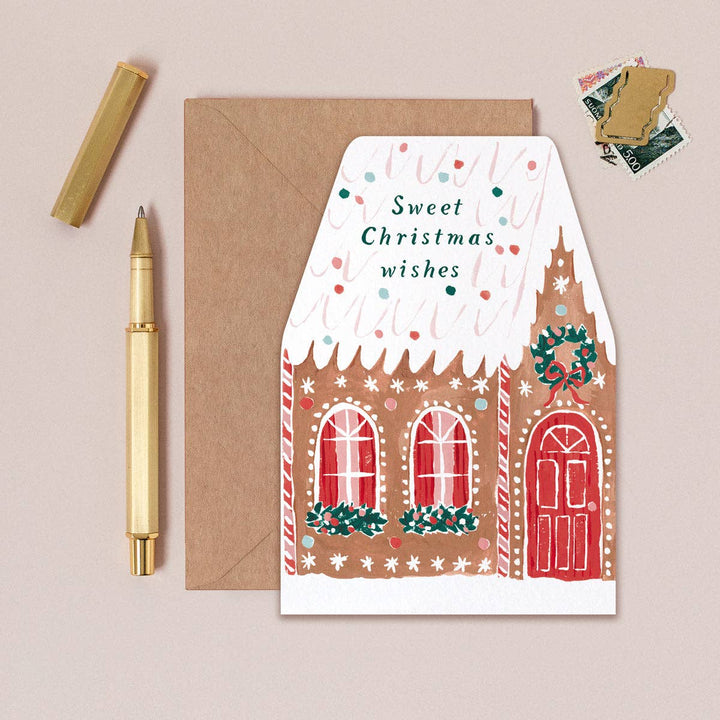 Gingerbread House - Julekort