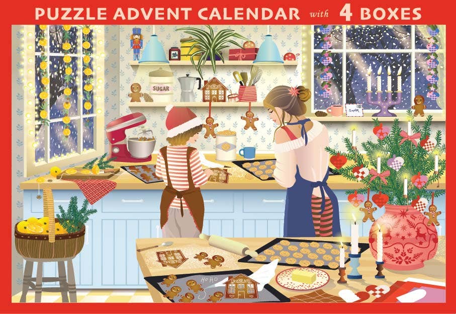 SWEET DECEMBER - Puslespillkalender med 1000 brikker