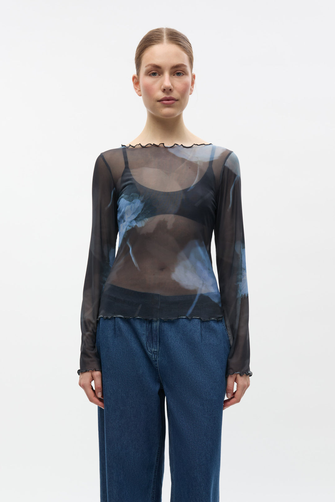 Ennicola Ls Top Aop 7042 - Winter Garden