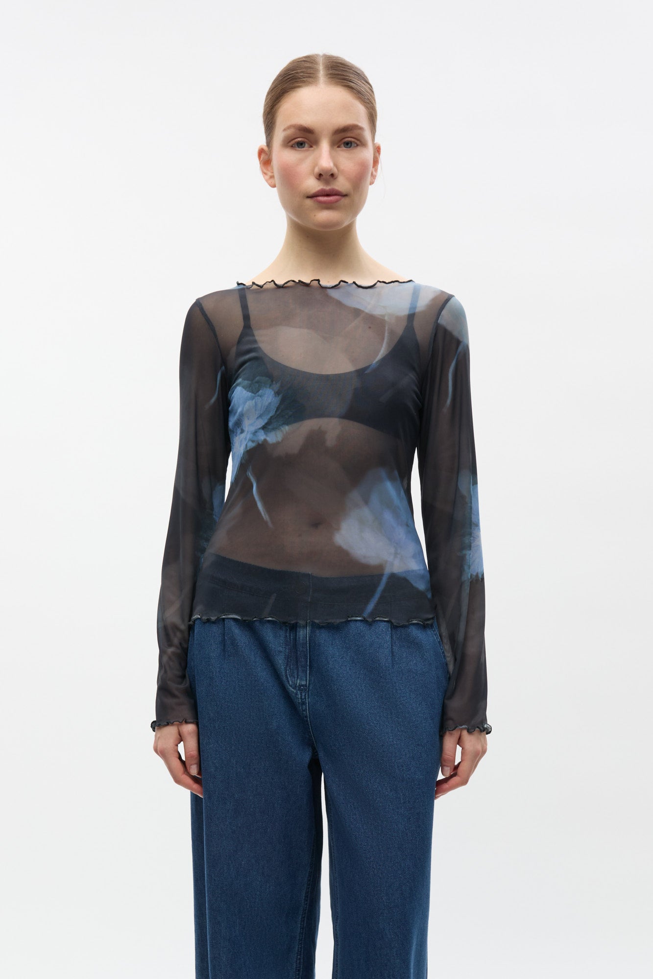 Ennicola Ls Top Aop 7042 - Winter Garden