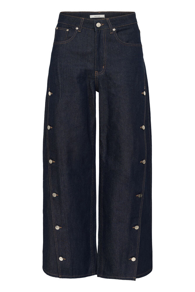 GZthenna HW wide jeans - Dark blue Unwashed