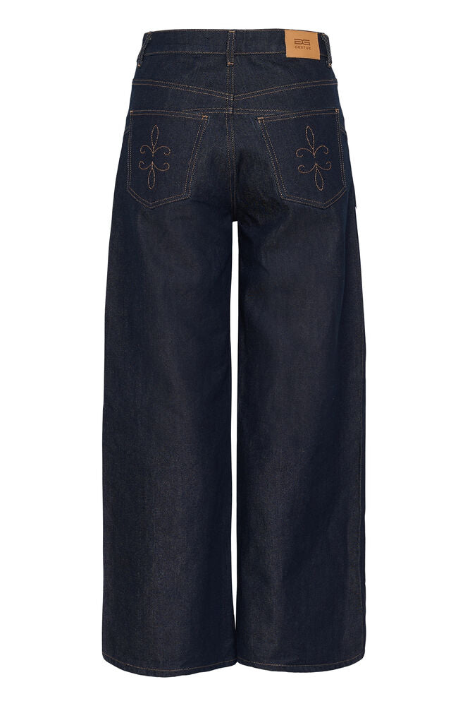 GZthenna HW wide jeans - Dark blue Unwashed